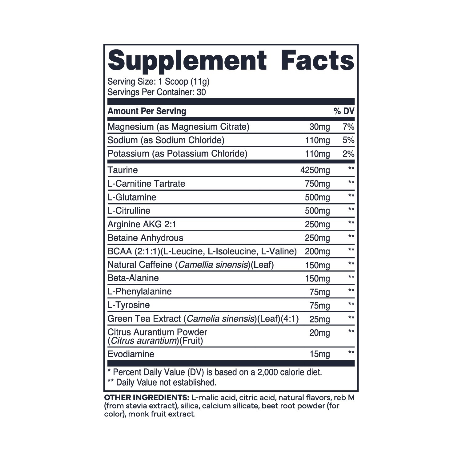 Type Zero Amino Burn Vegan BCAA + Pre Workout (Fruit Punch) 30 Servings