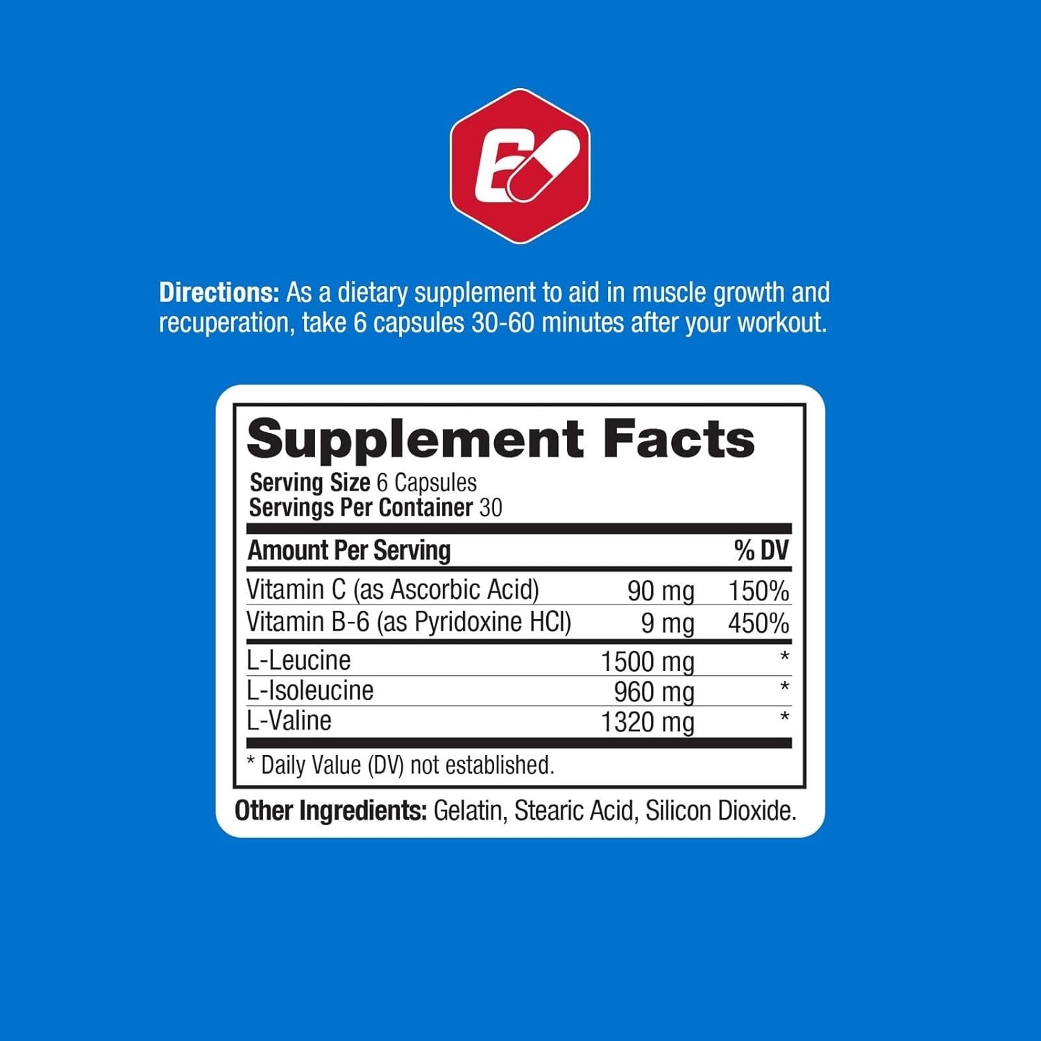 BCAA Plus Capsules – 180 Count for Optimal Muscle Recovery & Lean Muscle Support
