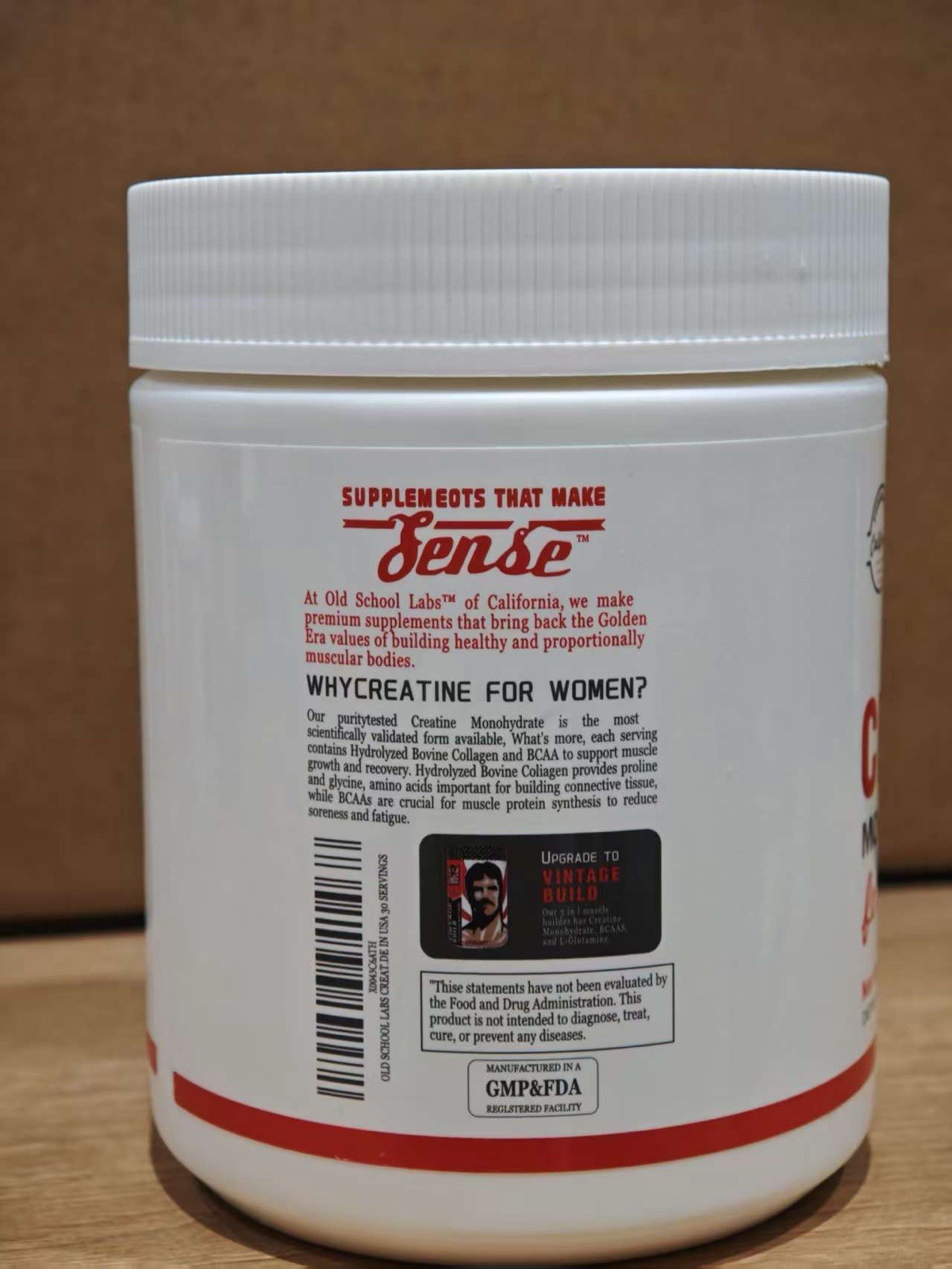 Old School Labs Creatine Powder for Women, Unflavored, No Sugar Added 8.46oz