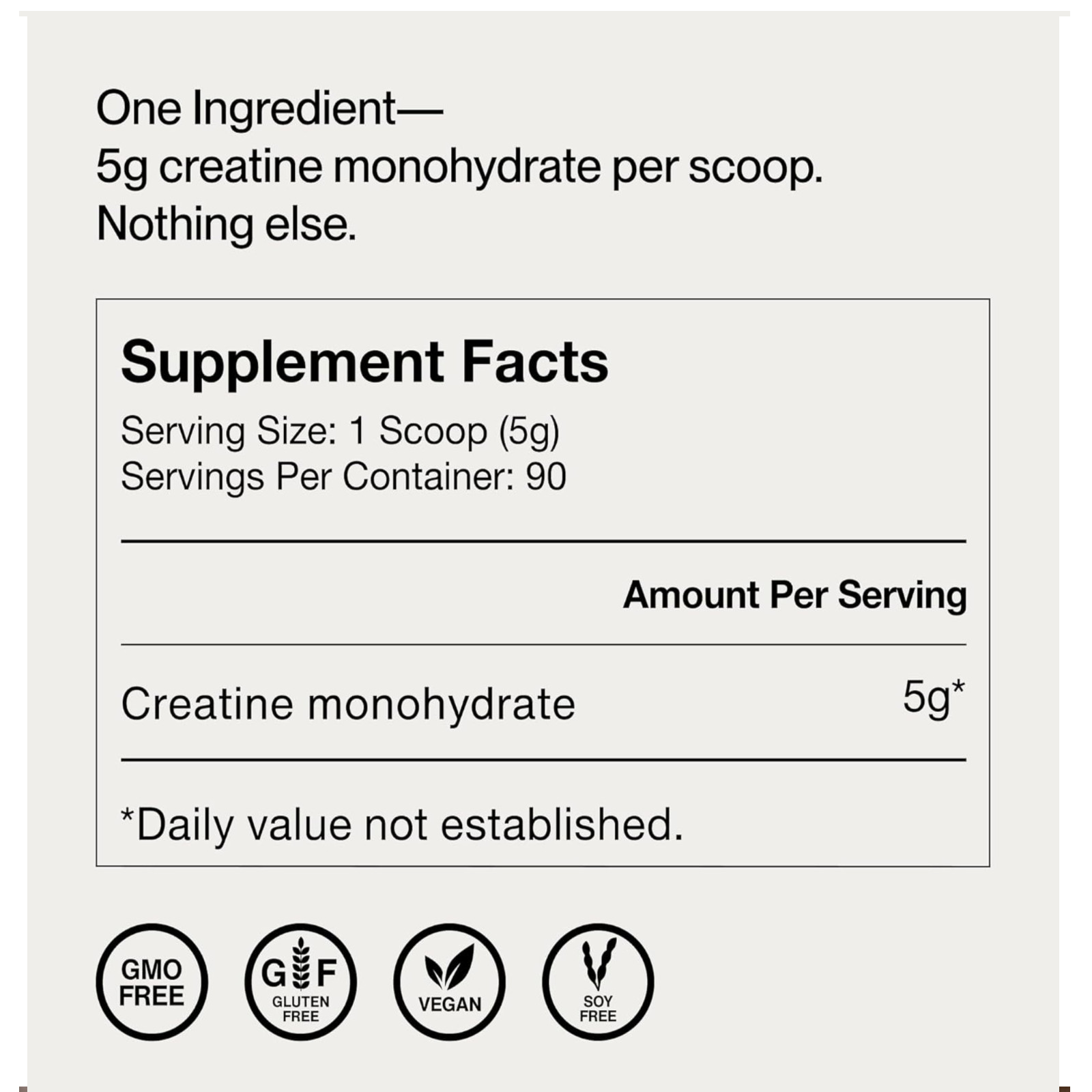 Momentous Creapure Creatine Monohydrate Powder 5g – Strength & Recovery 90srv