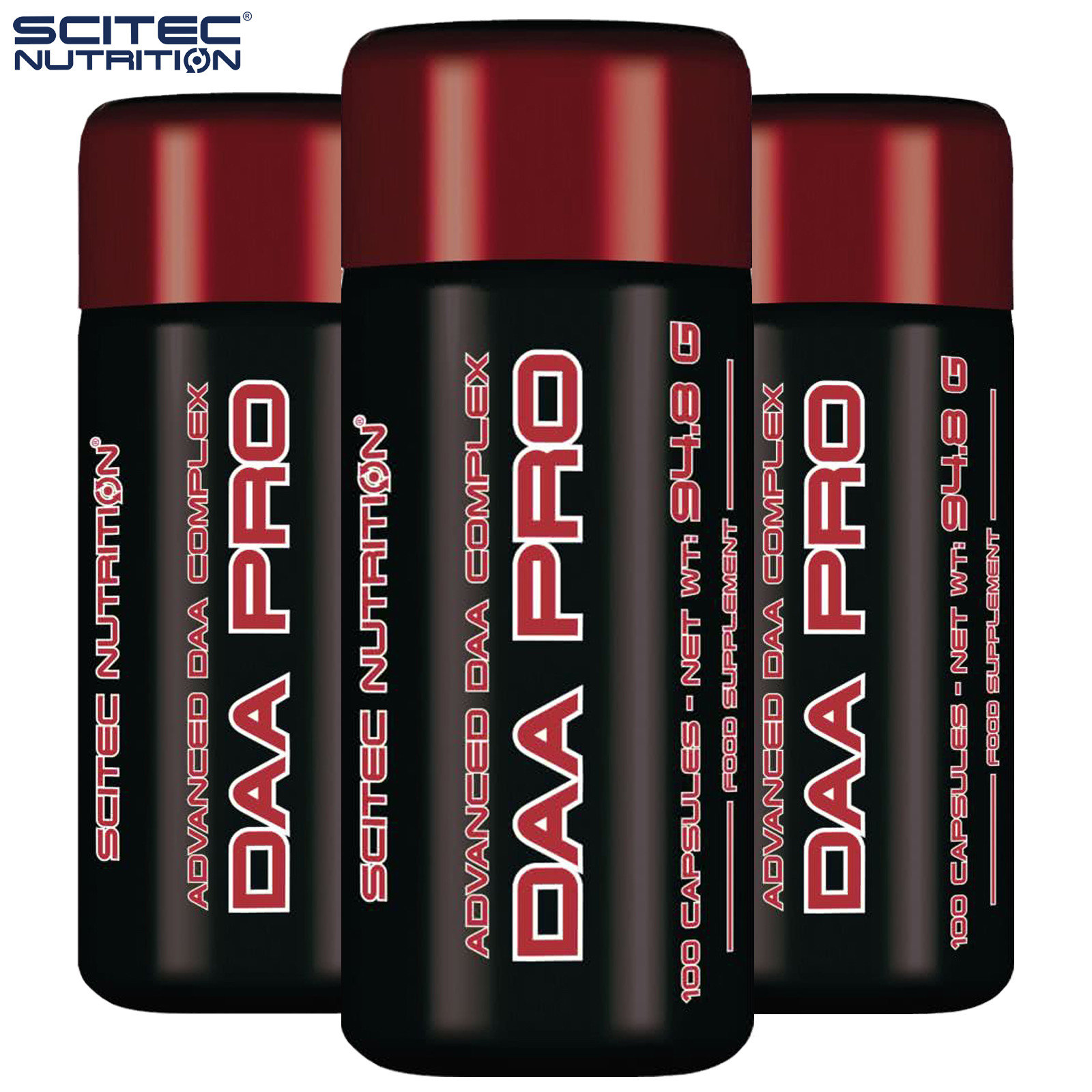 DAA PRO 100/200 Caps. D-Aspartic Acid Testosterone Booster Hormone Support PCT