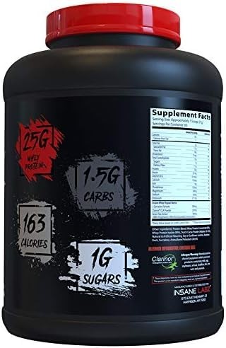 Insane Whey Ripped Lean Muscle Protein 5lbs Vanilla