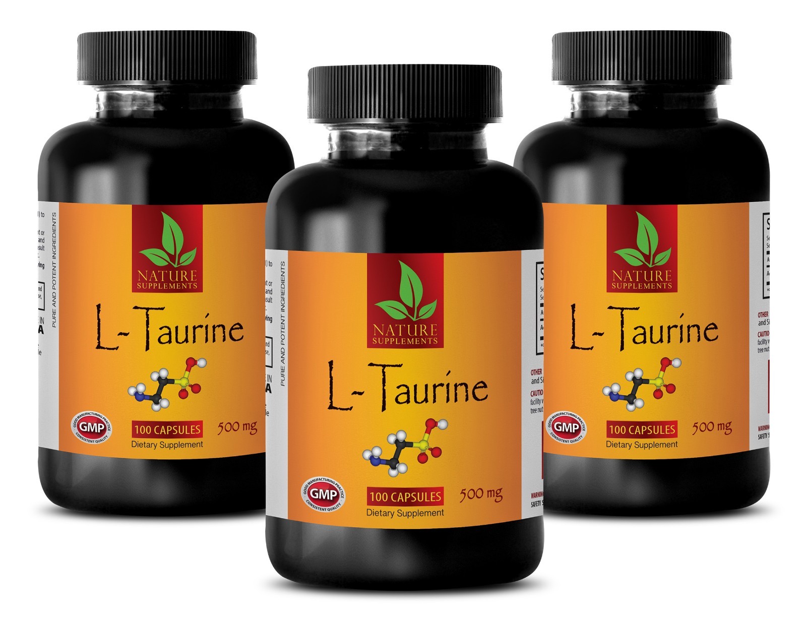 Bodybuilding Supplements – L-TAURINE 500mg – Improves Athletic Performance 3B