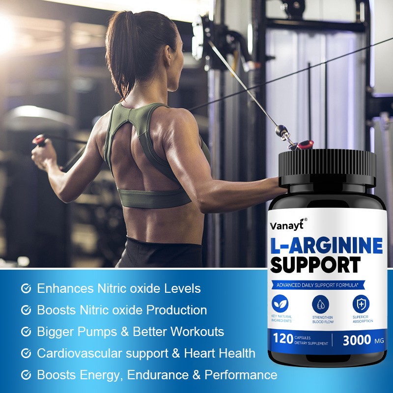 2Packs L-Arginine 3000mg with Black Pepper Muscle Strength Stamina Heart Support