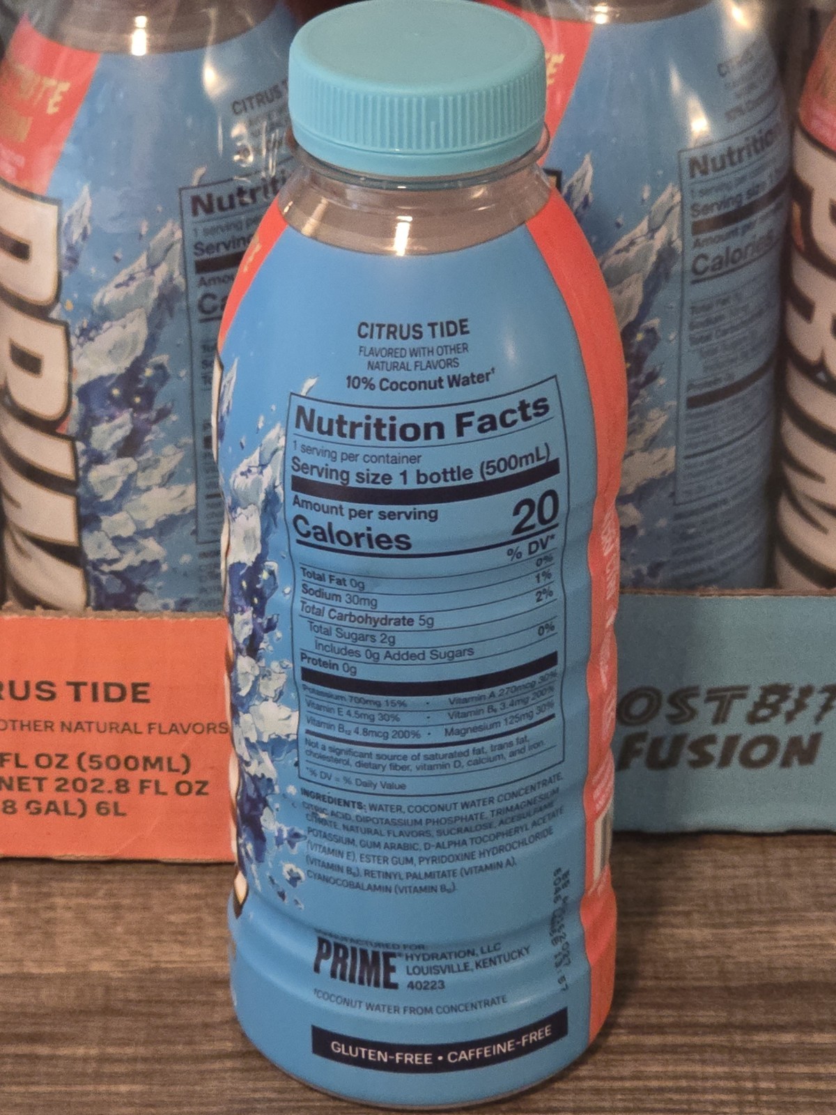 LIMITED EDITION FROSTBITE FUSION KYRO & LUKEN CHARACTER PRIME HYDRATION BOTTLE