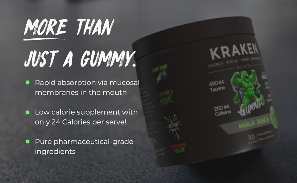 Preworkout Gummies and Creatine Gummies Twin Pack, Caffeine, Taurine + More