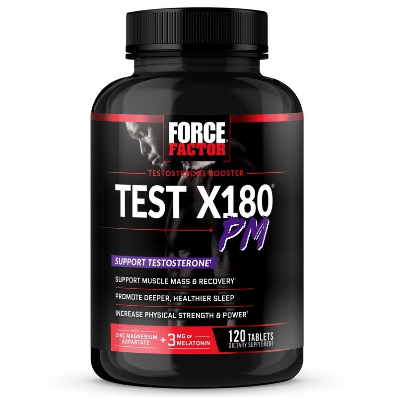 Test X180 PM Testosterone Booster Men Sleep Support Muscle Recovery 120 Tablets