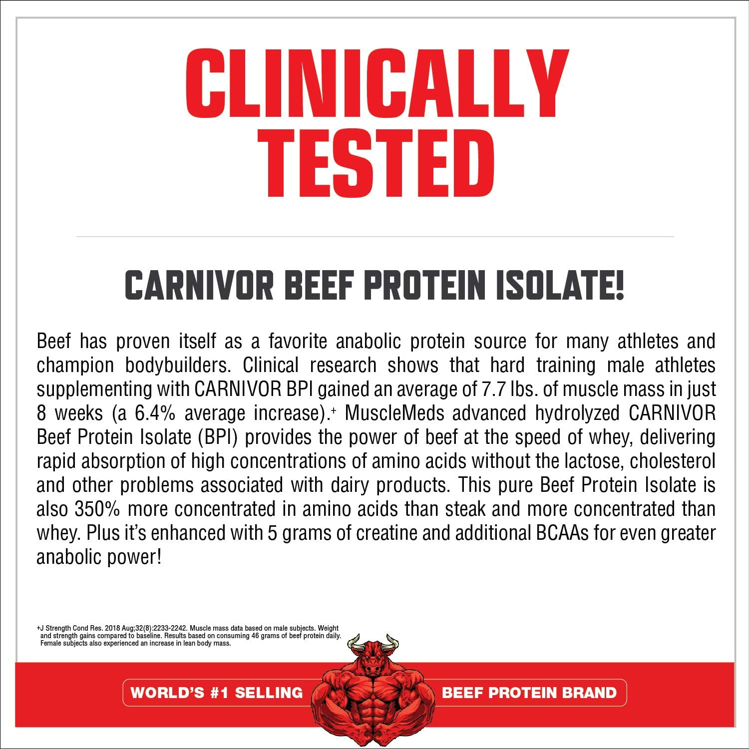 MuscleMeds Carnivor Mass Chocolate Big Steer 1250 Bucket, 15 Lb