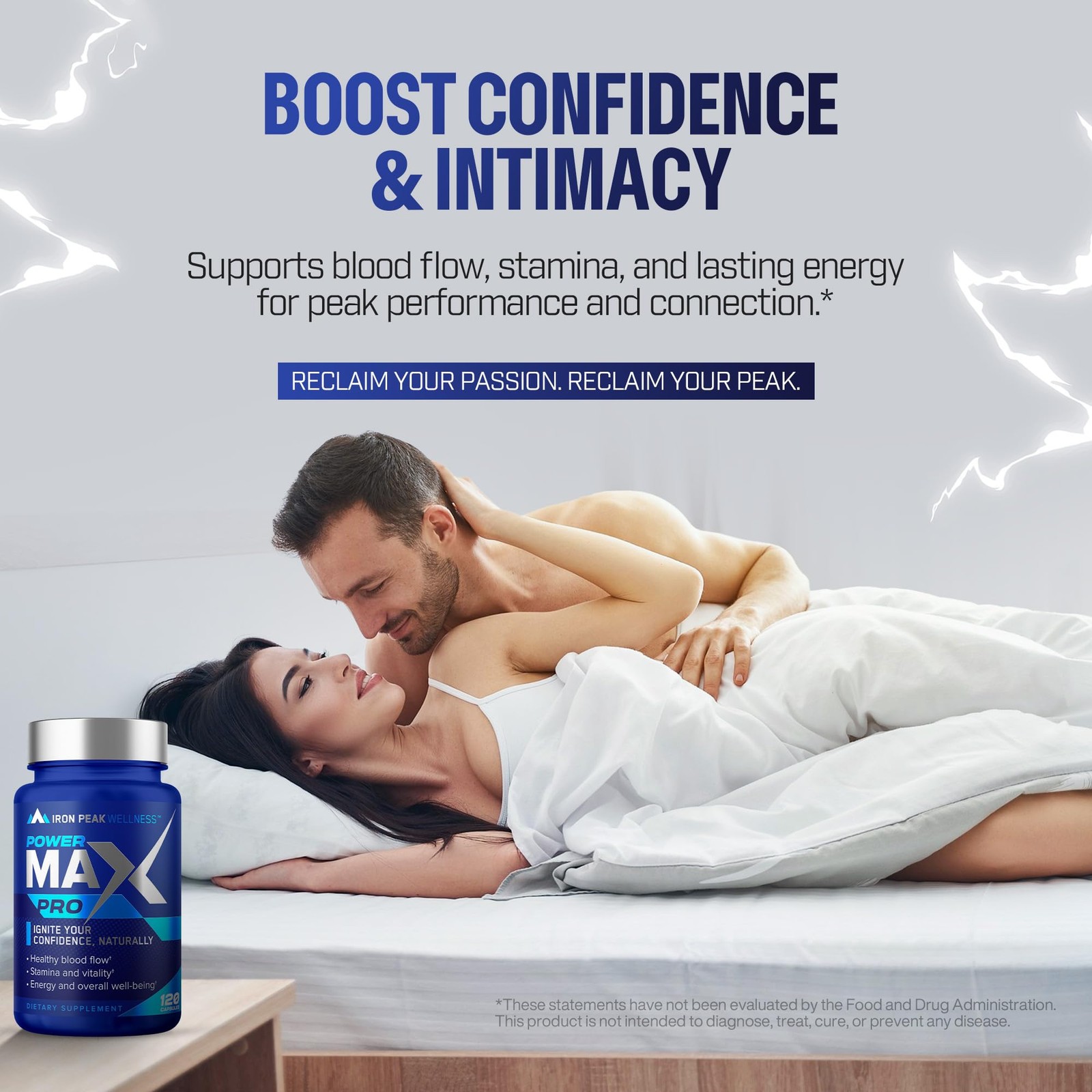 Testosterone Booster Pills for Men – Male 120 Count (Pack of 1), Blue