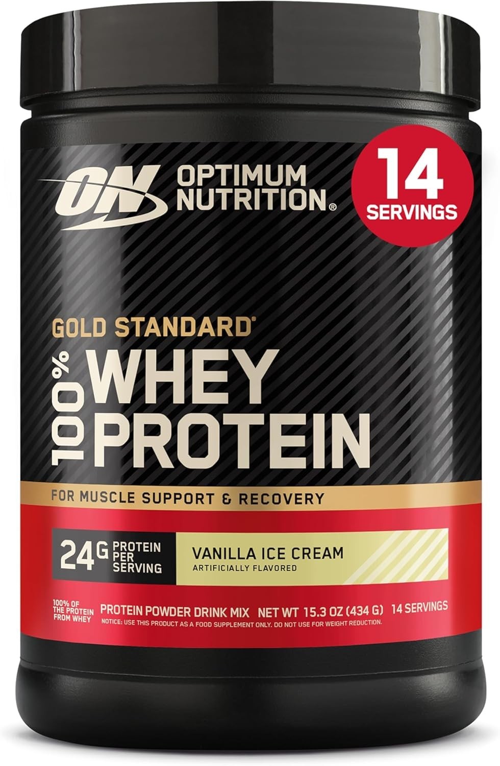 Whey Protein Powder Vanilla Ice Cream 1 Pound Post Workout Recovery Muscle