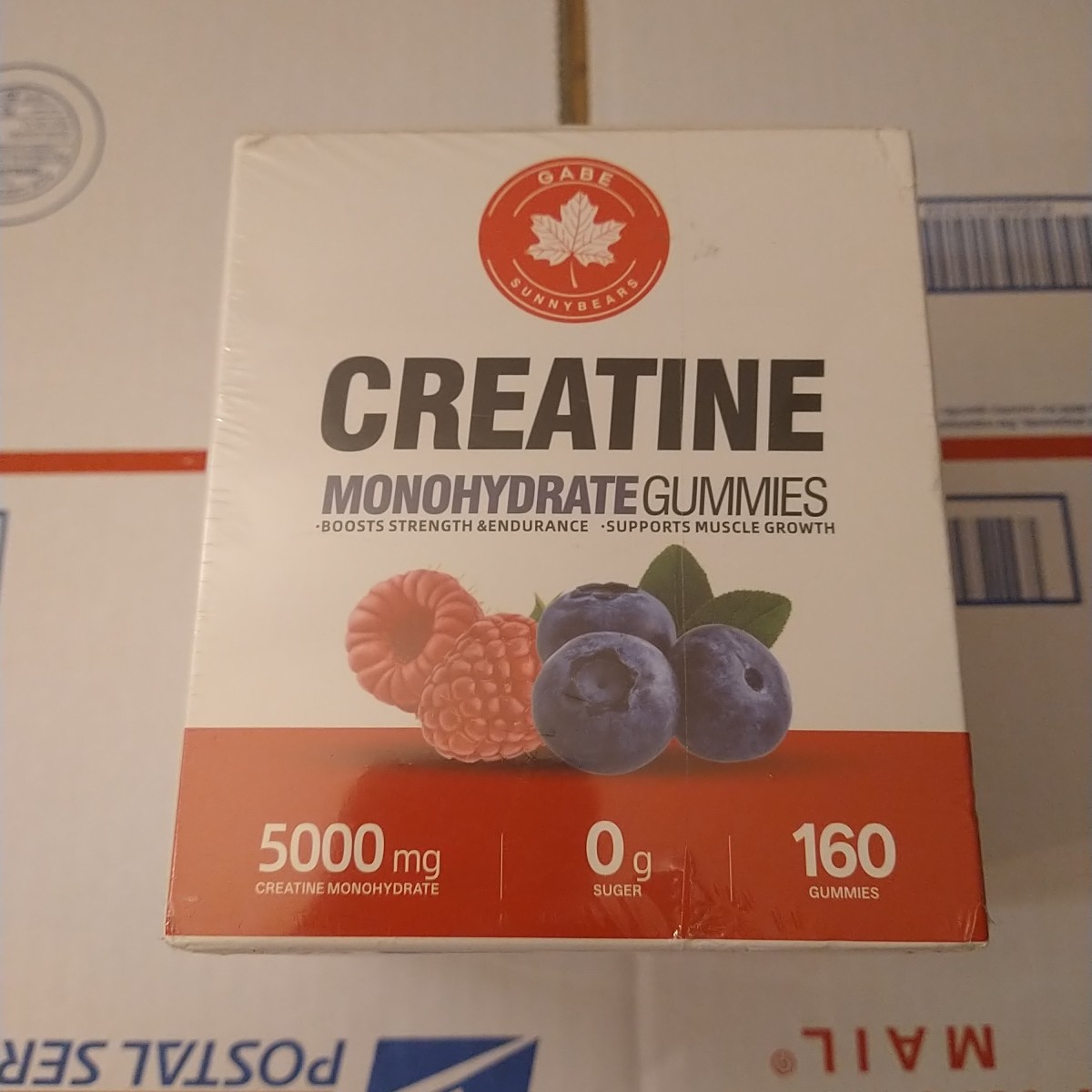 99.9% Creatine Monohydrate Gummies 5000mg for Men & Women with Taurine & B12,160