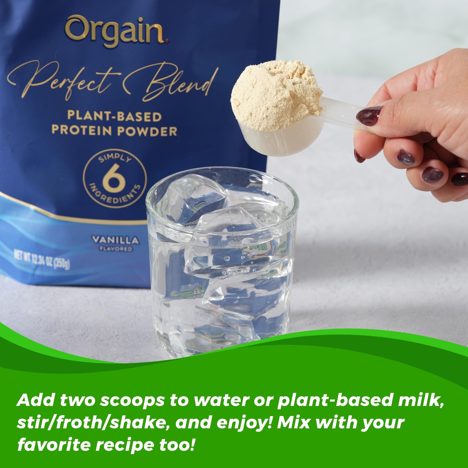 Orgain Organic Vegan Perfect Blend Protein Powder, 12.34 Ounce (Pack of 1)