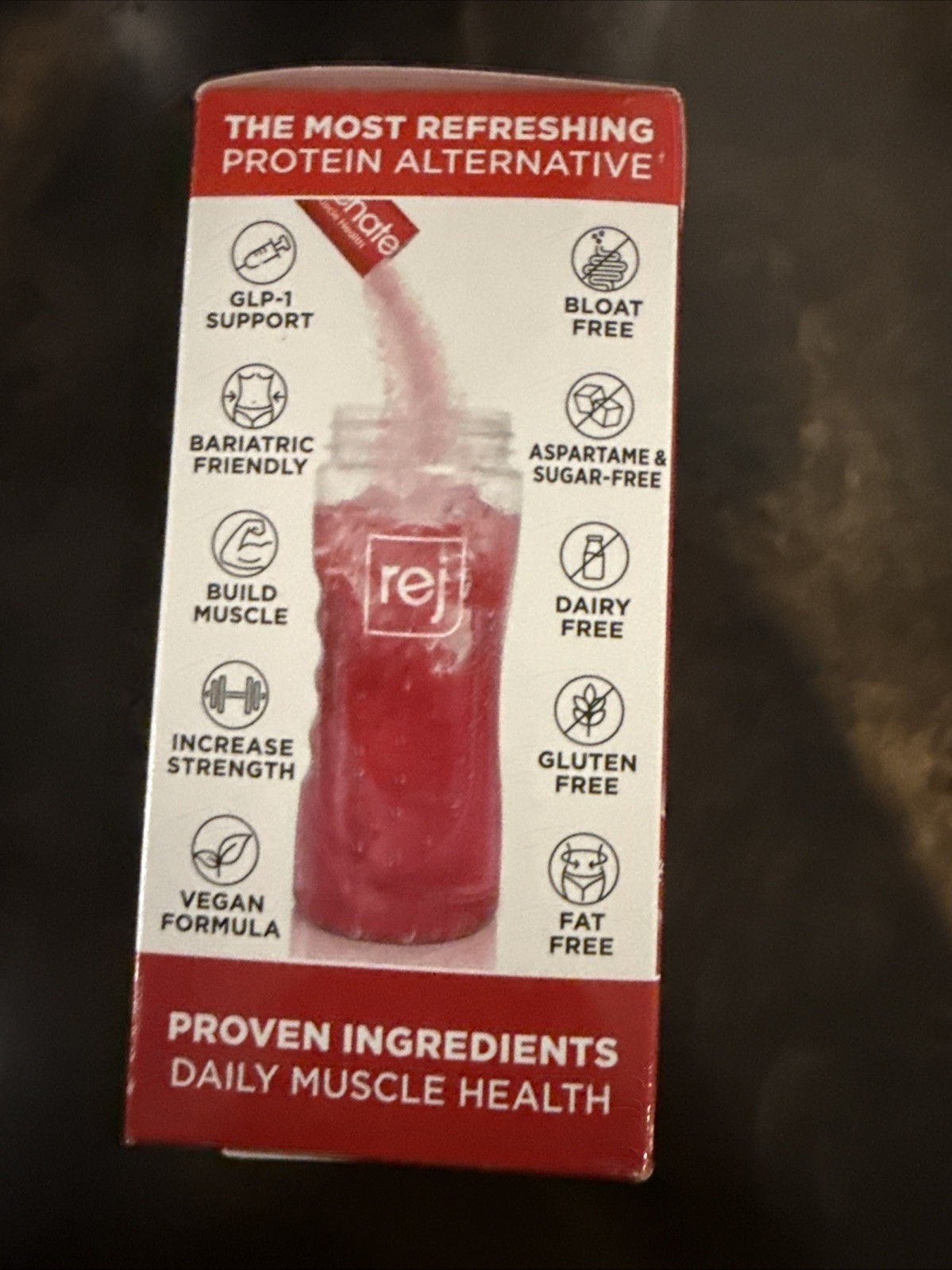 Rejuvenate Muscle Health 29g Protein Raspberry Burst Flavor 14 servings EXP 4/29