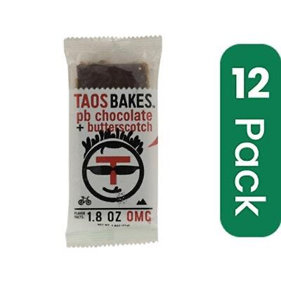 Taos Bakes Peanut Butter Chocolate Butterscotch Bar – 1.8 oz (Pack of 12)