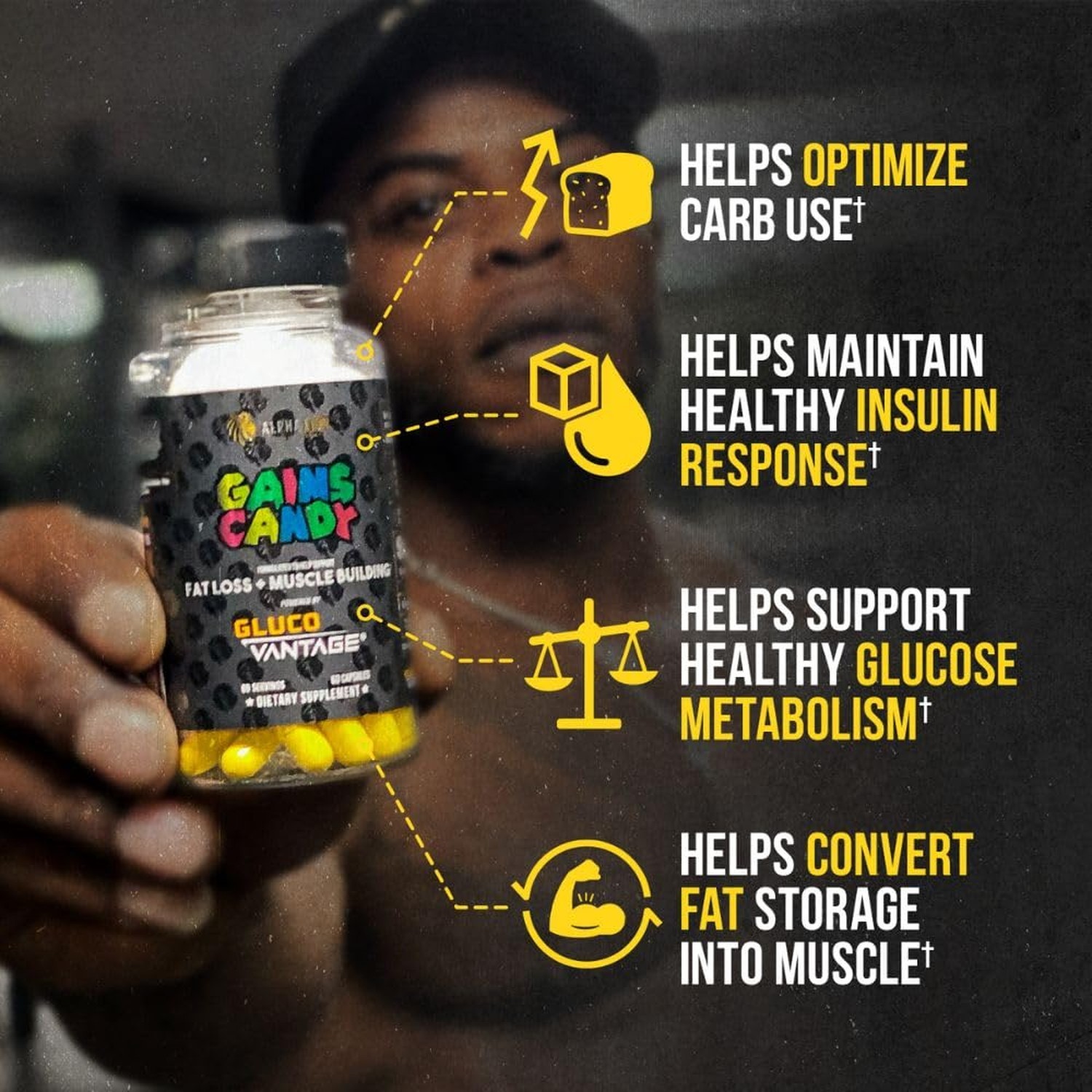 Alpha Lion Gains Candy, Supplement Pills that Support Weight Loss, Muscle Bui…