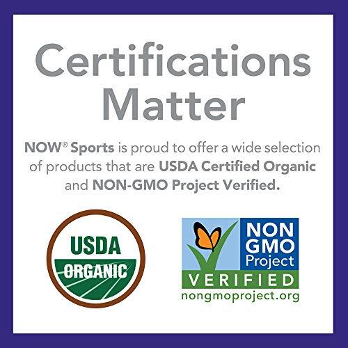 NOW Sports Organic Pea Protein Powder Unflavored 15g Protein 1.5lb Non-GMO