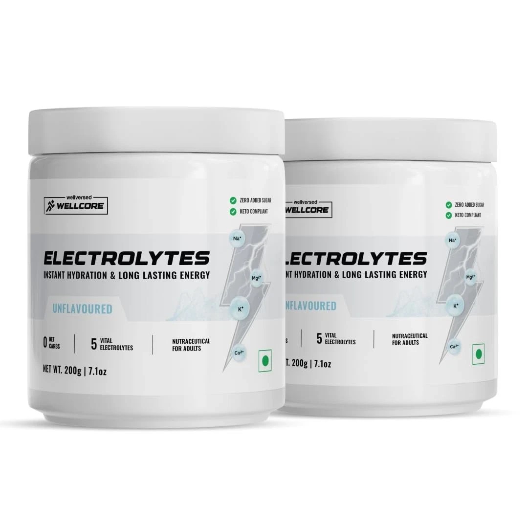 Wellcore Electrolytes Powder 200gm Each Pack Of 2