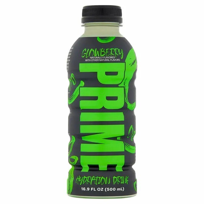 Prime Hydration Glowberry Limited Edition Drink – 16.9 Oz (500ml) Single