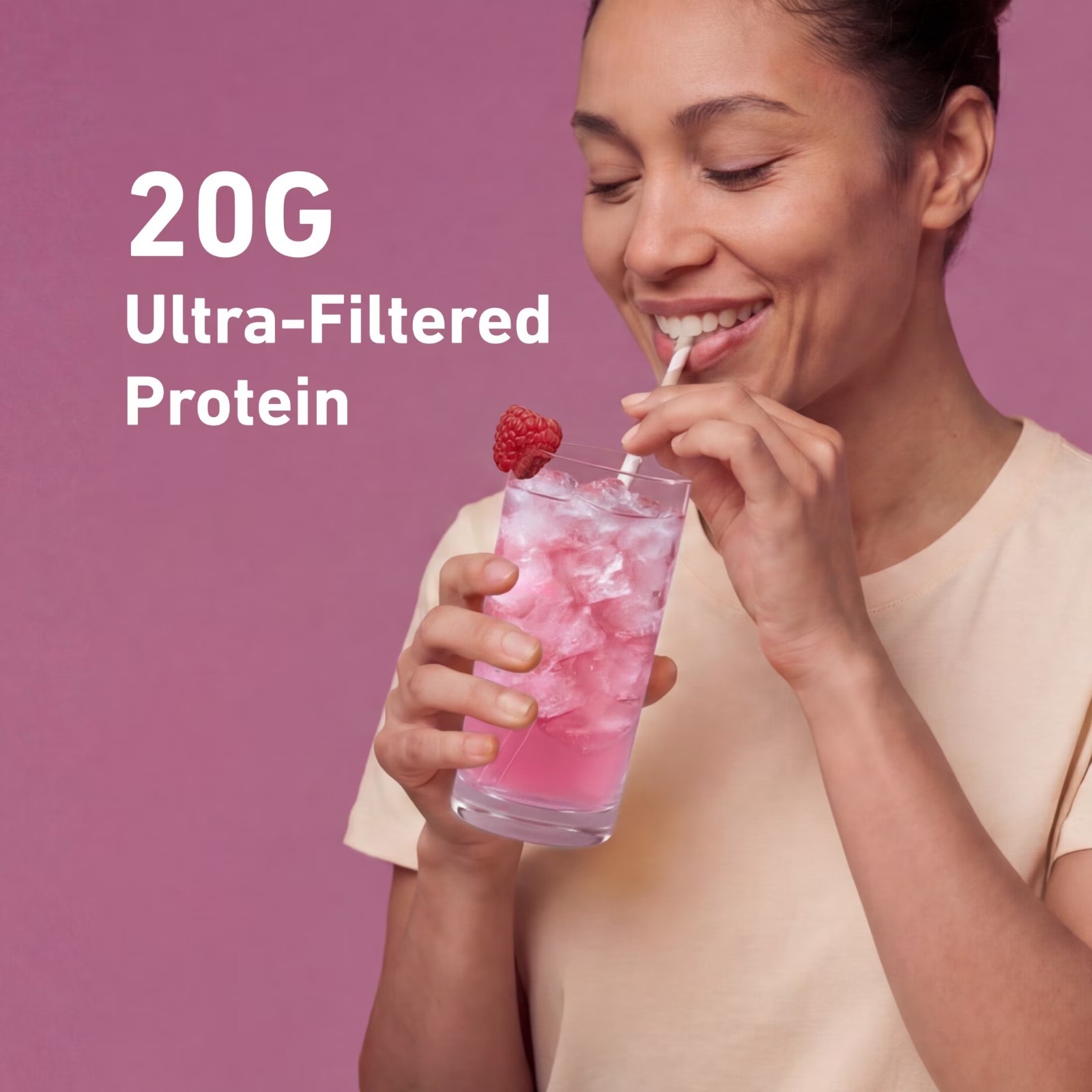 Isopure Clear Low Carb 100% Whey Protein Isolate Powder, Mixed Berry, 20g Protei