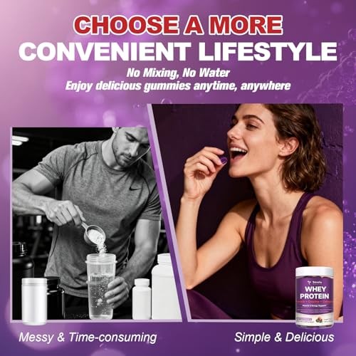 3 in 1 Whey Protein Gummies | Creatine Monohydrate | Collagen, 0 Sugar, Pure