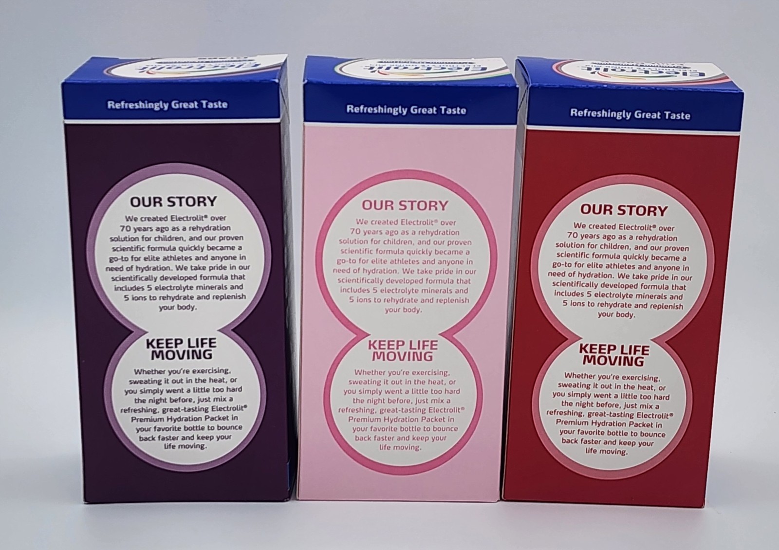 Electrolit Electrolyte Powder 6 Pack Variety Pack (3 Boxes)