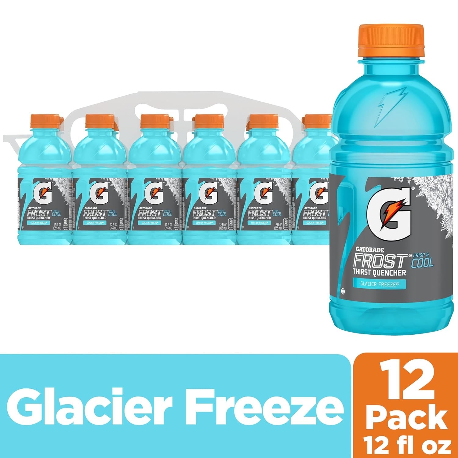 Stay Hydrated with Thirst Quencher Frost Glacier Freeze – 12 Bottles of 12 Fl Oz