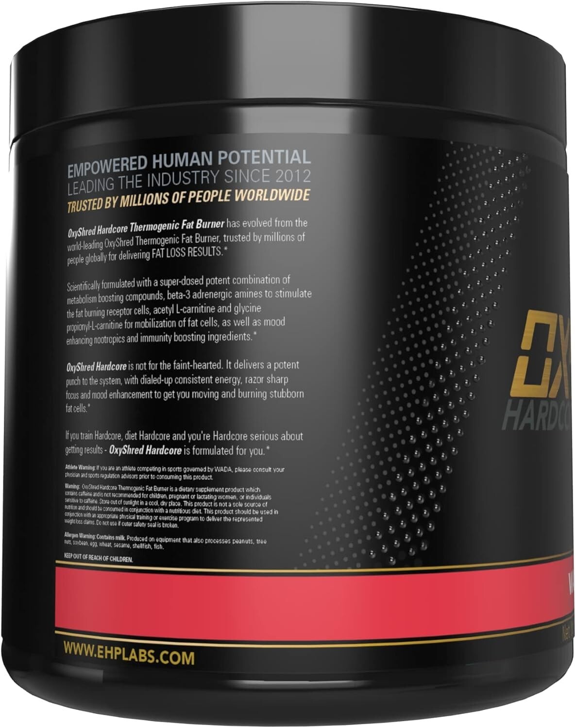 EHP Labs Oxyshred Hardcore Thermogenic Pre-Workout 40 Servings Watermelon Candy
