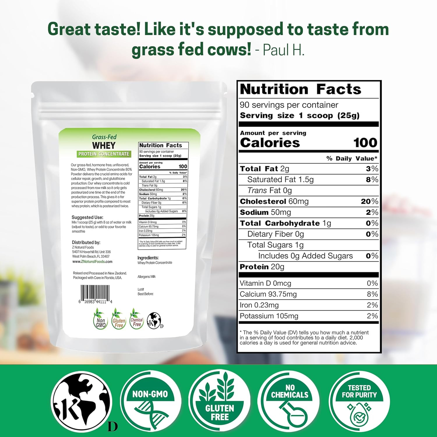 Grass-Fed Whey Protein Concentrate – Clean Whey Protein Powder from New Zealand