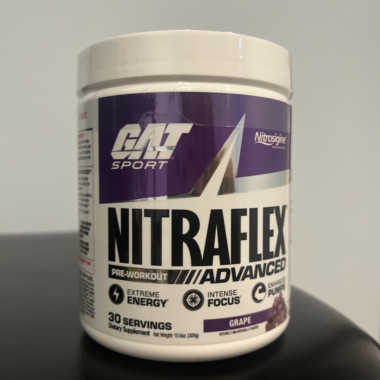 Nitraflex Advanced Pre-Workout Powder, Grape Flavor, 30 Servings, Ex 1/28