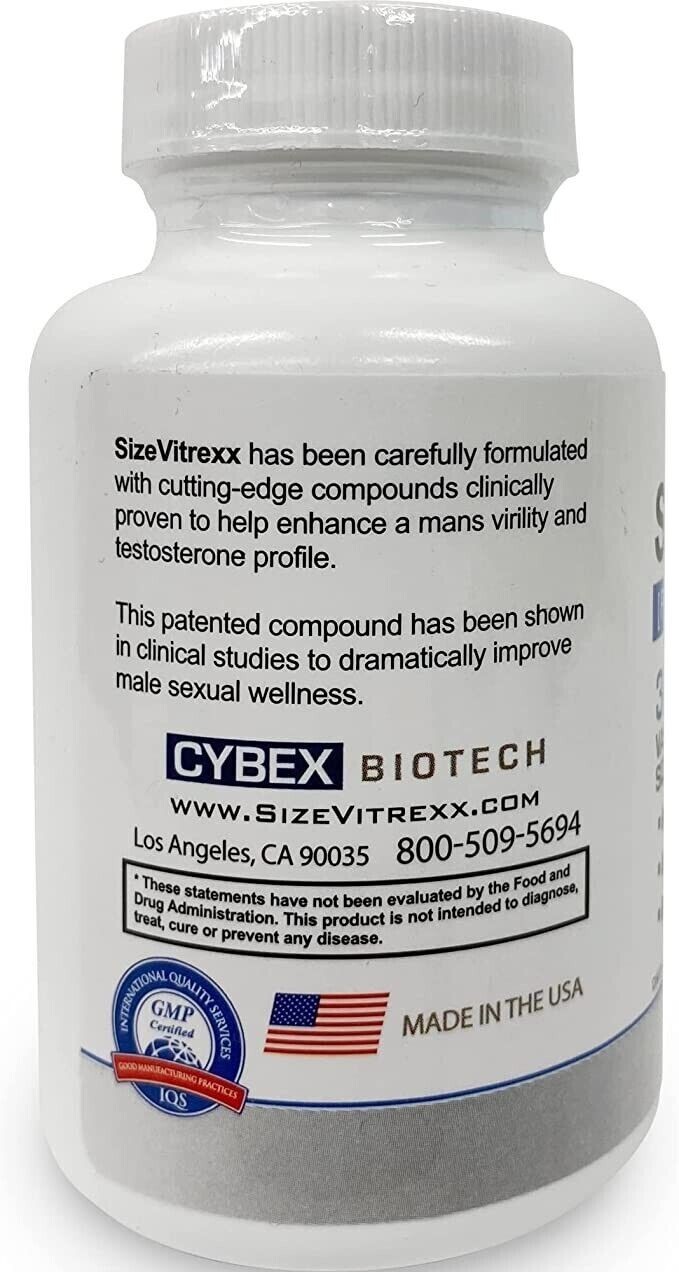 SizeVitrexx Men’s Health Supplement 1 Month Supply