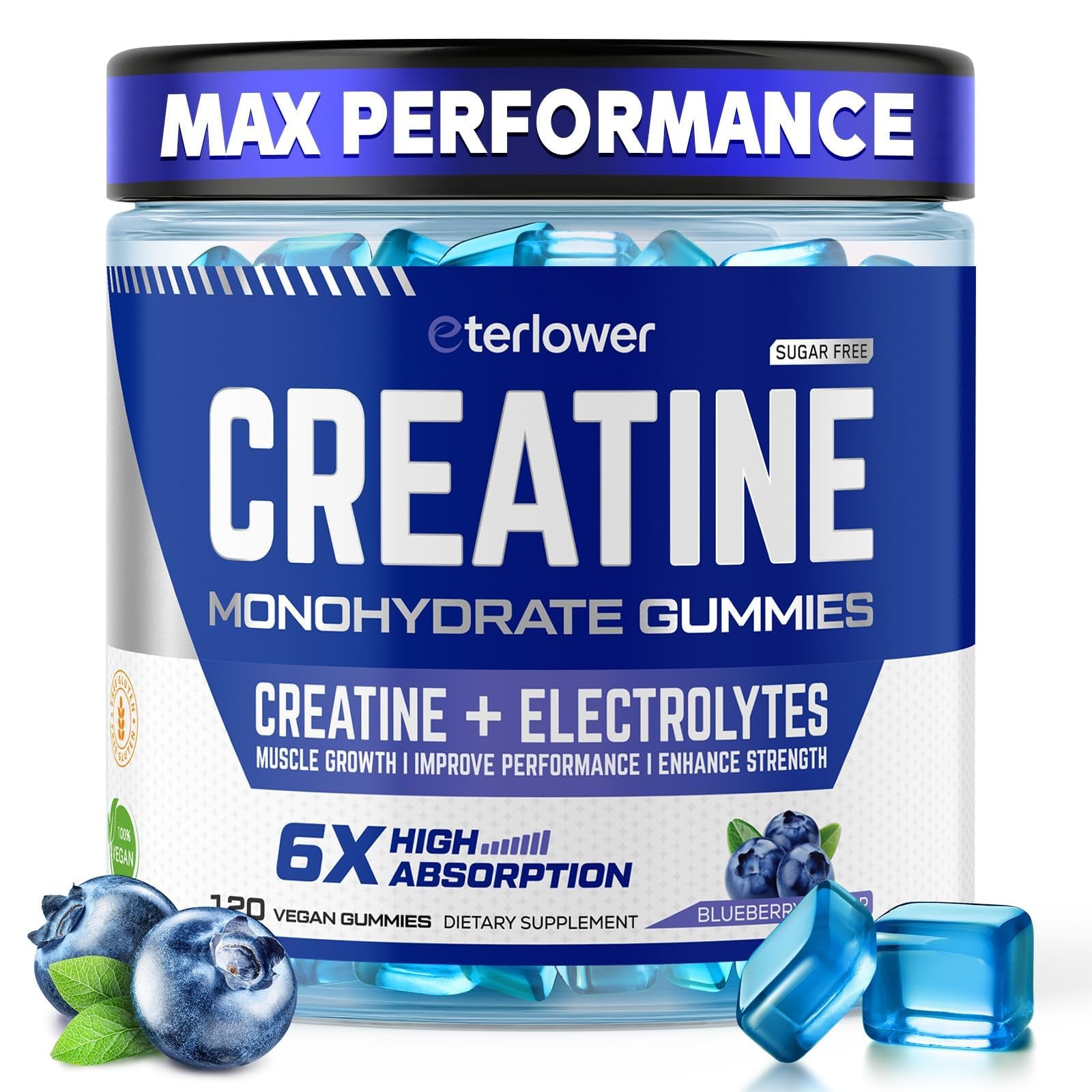 Creatine Monohydrate Gummies 5g – Pre-Workout Energy & Muscle Growth Support …