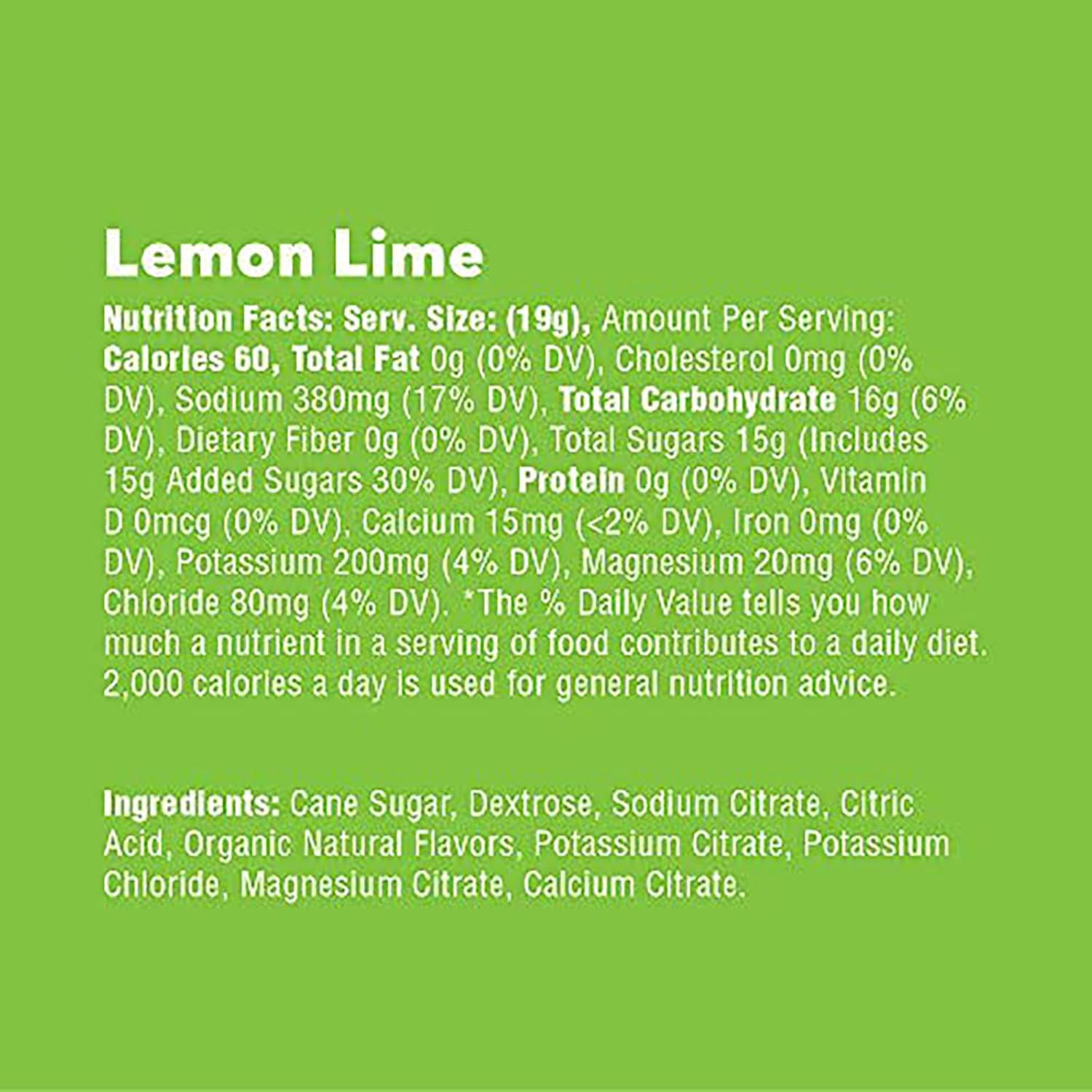 Nuun Hydration Endurance Powder Lemon Lime Electrolytes, 16 Servings