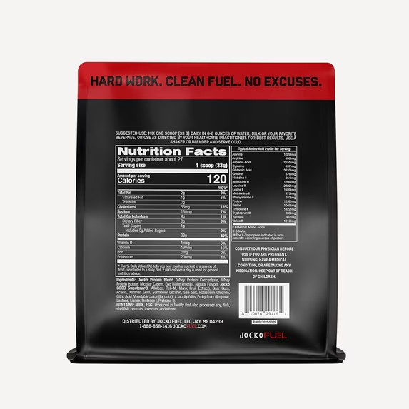 Jocko Mölk Strawberry Milkshake Whey Protein Powder 22g Protein 2 lb Bag