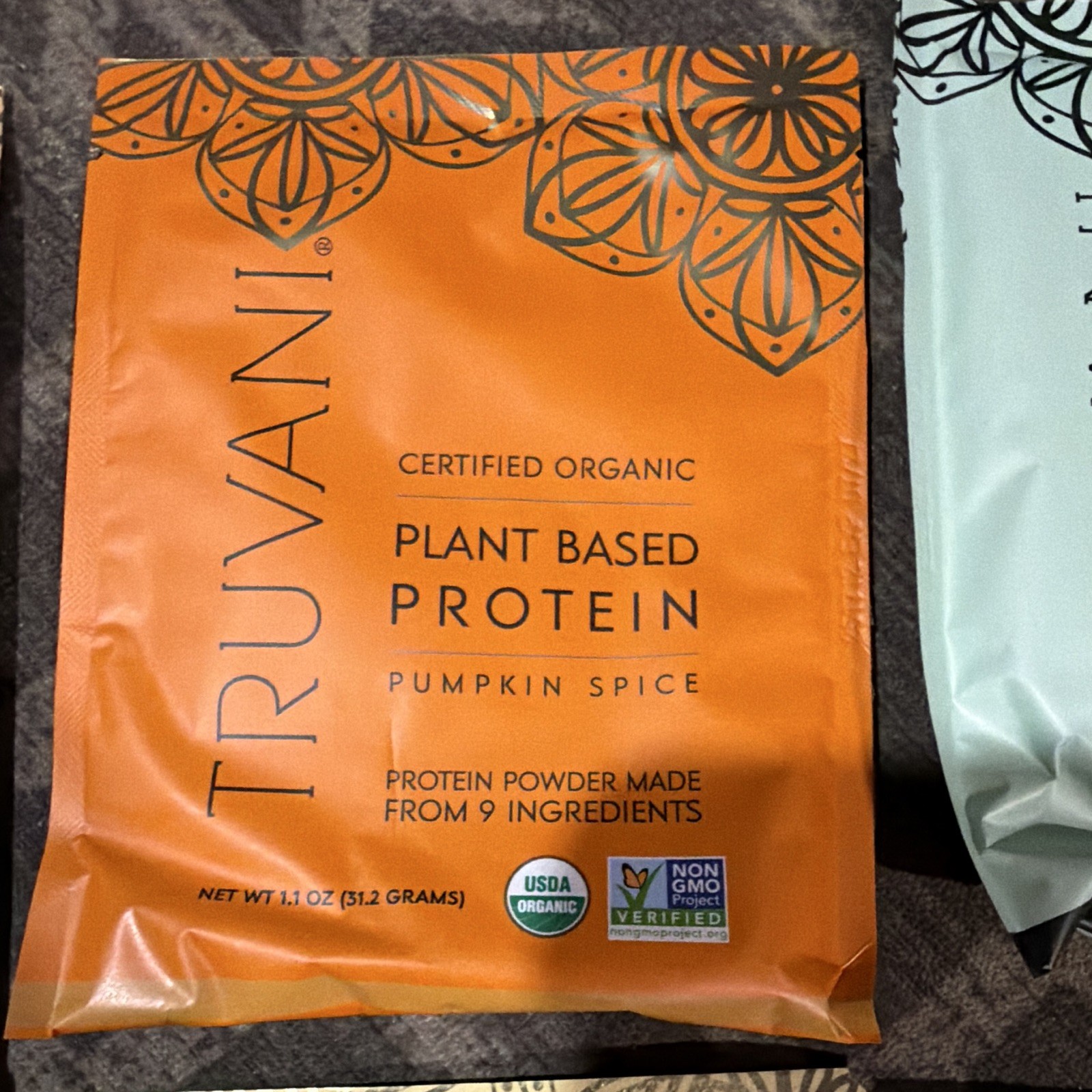 Truvani Organic Non-GMO Plant-Based Protein Powder Variety Sample Pack