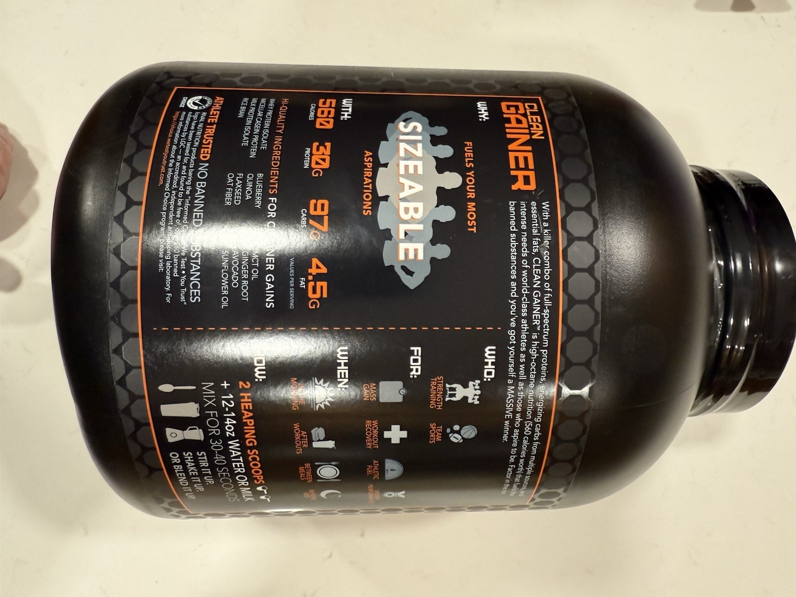 Rival Nutrition Clean Gainer High Protein -Campfire S’Mores 5Lbs *EXP 2/15/27