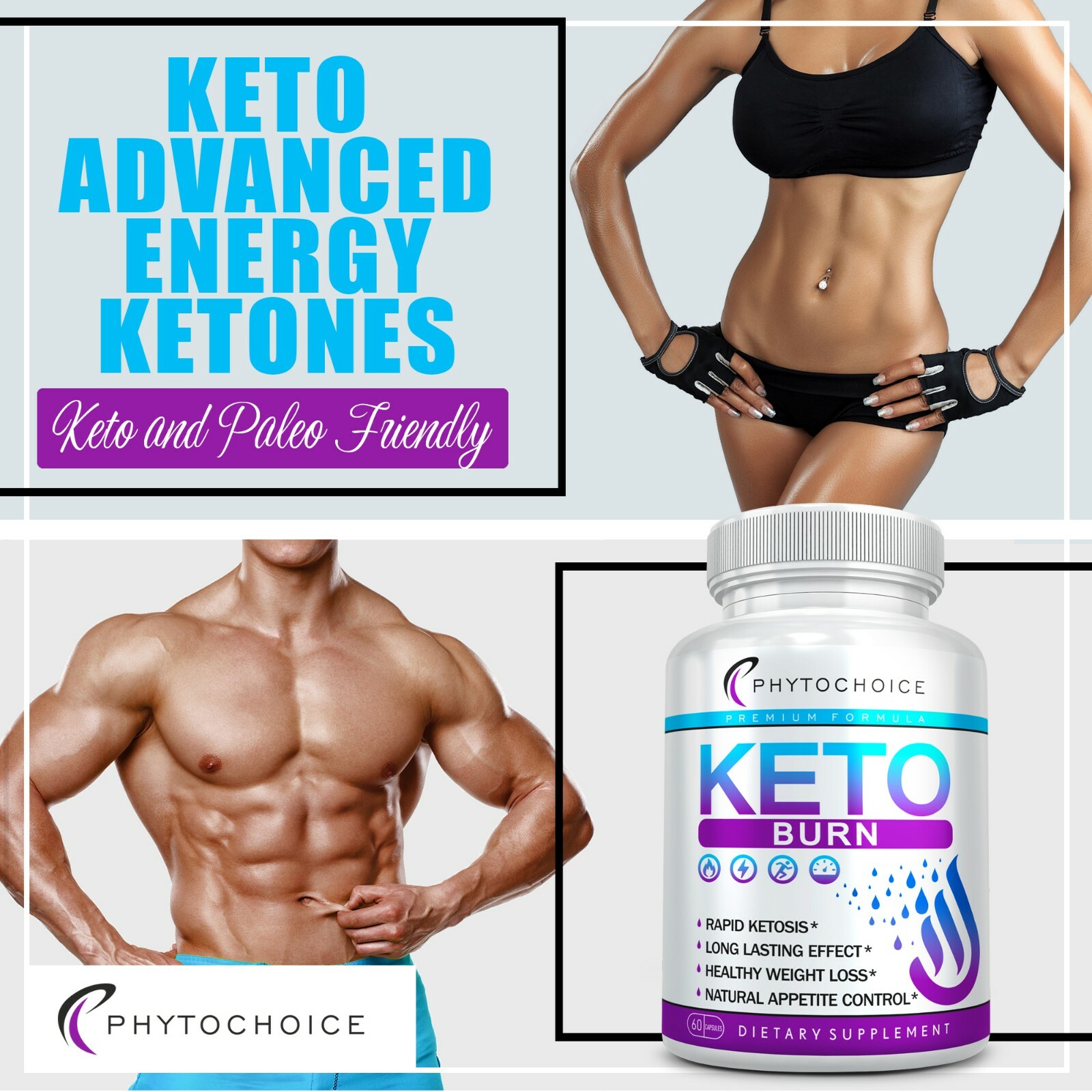 Keto Diet Pills Weight Loss Best Fat Burner for Women & Men Appetite Suppressant