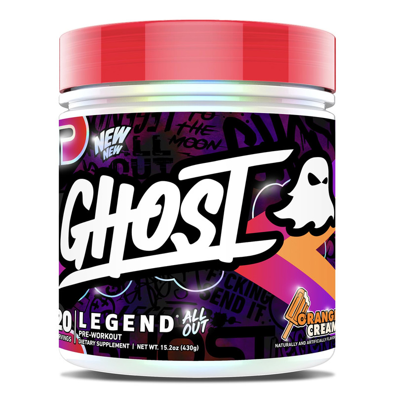 Ghost Legend All Out V2 Pre-Workout Powder Orange Cream – 20 Servings –