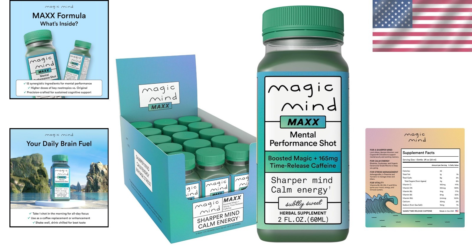 Maxx Energy & Focus 15pk: Cognitive Support, Natural Caffeine, Stress Relief