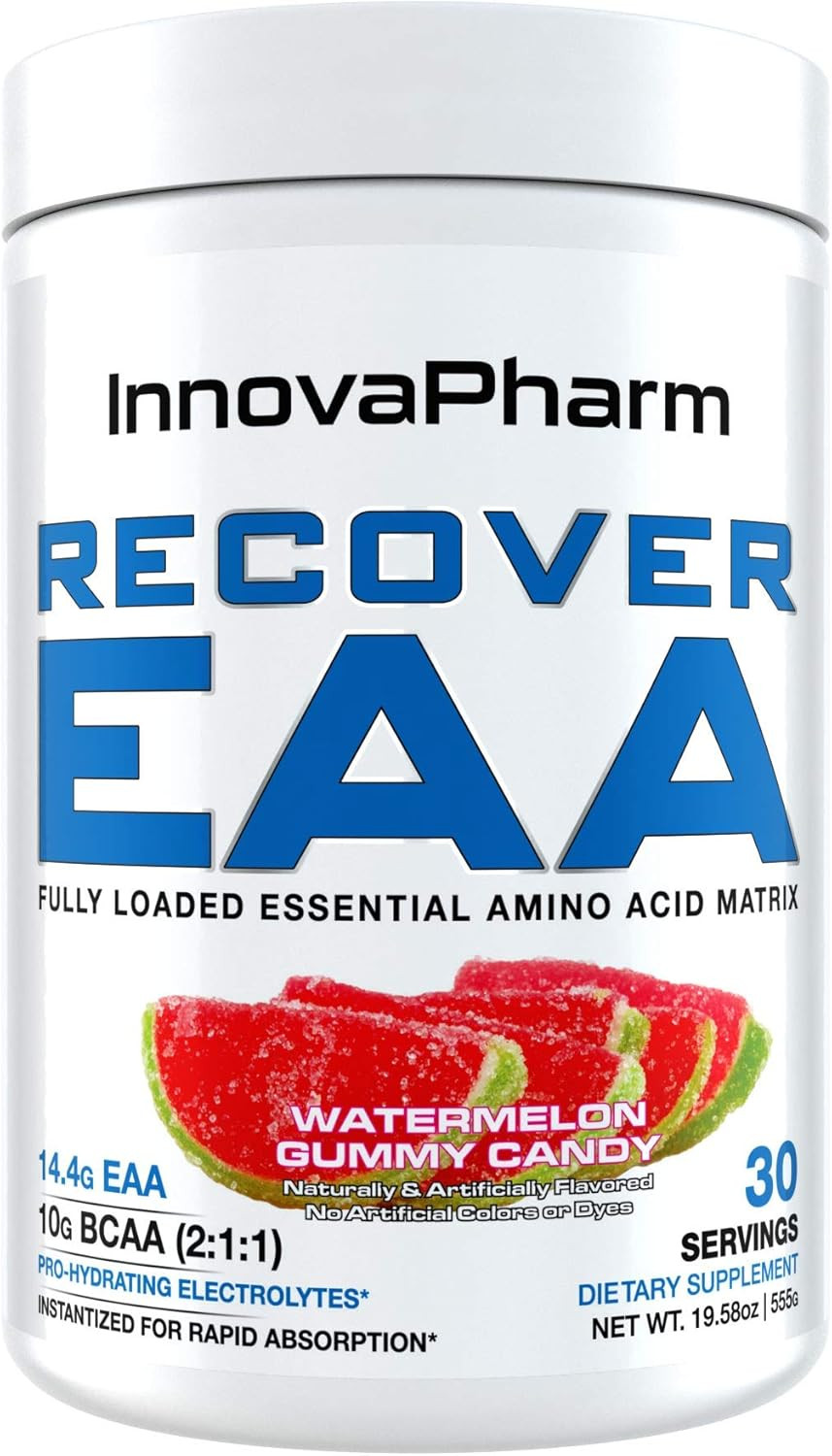 Recover EAA Powder Watermelon Gummy Candy 19.5 Ounces