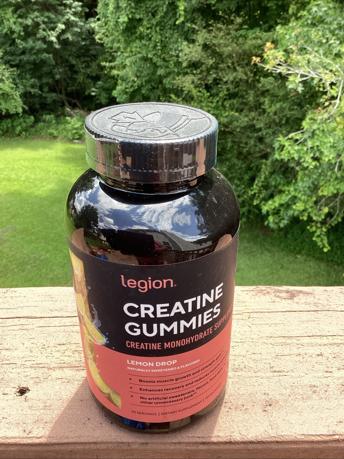 Legion Creatine Monohydrate Gummies Lemon Drop 5000mg 30 Day Supply Exp 12/26