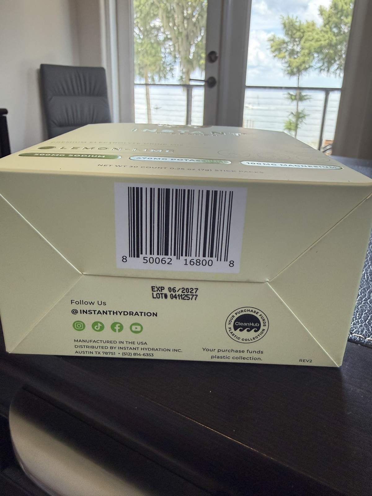 Instant Hydration 29CT Total Lemon-Lime New In Box expiration date 6/2027