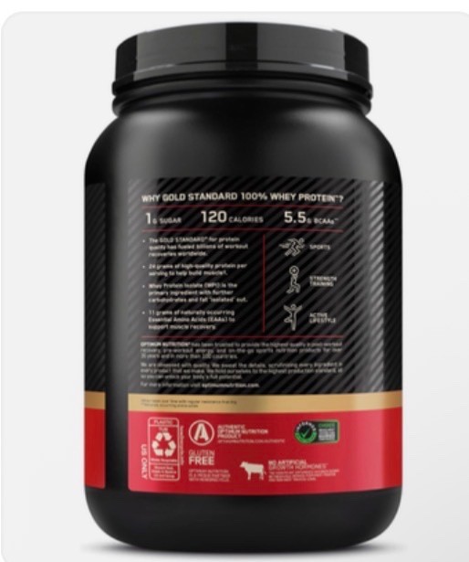 Gold Standard 100 Whey Protein Powder Double Rich Chocolate 2 Pound