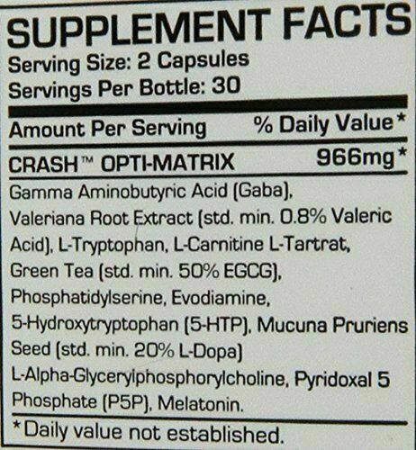 ProSupps Crash, Weight Loss, Sleep Aid, Rest & Recovery, 60 Capsules (2 Pack)