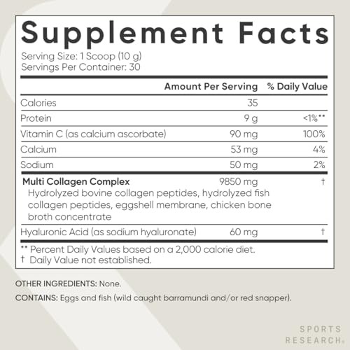 Sports Research Multi Collagen Protein Powder 5 Types