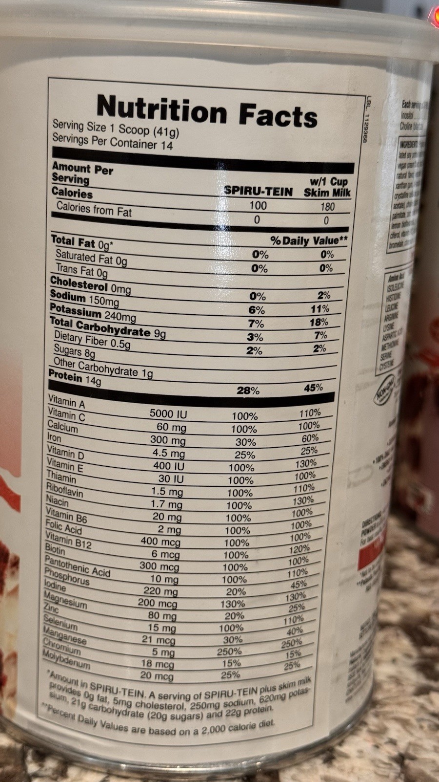 Nature’s Plus Spiru-tein Red Velvet High Protein Energy Meal 1.26 Lbs x 3packs