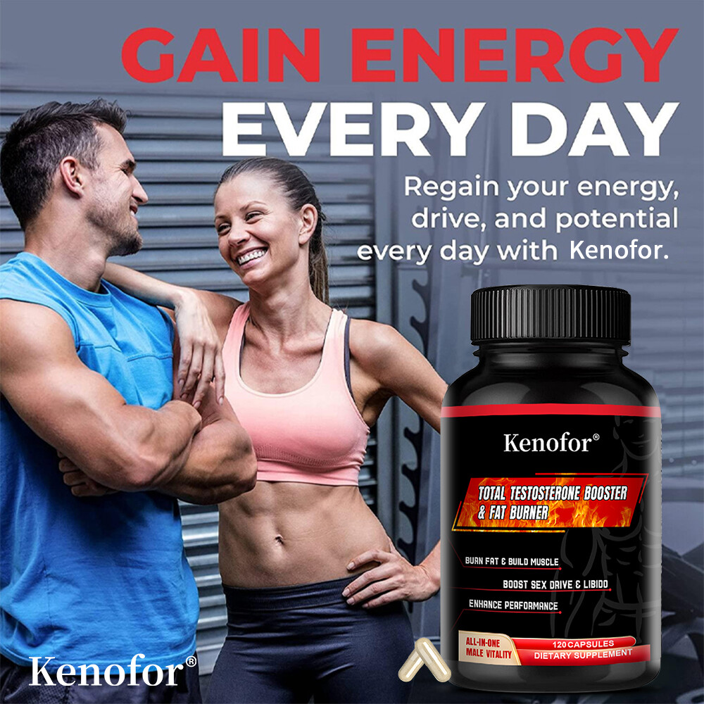 Total Testosteron Booster & Fat Burner Improve Muscle Strength Growth Libido