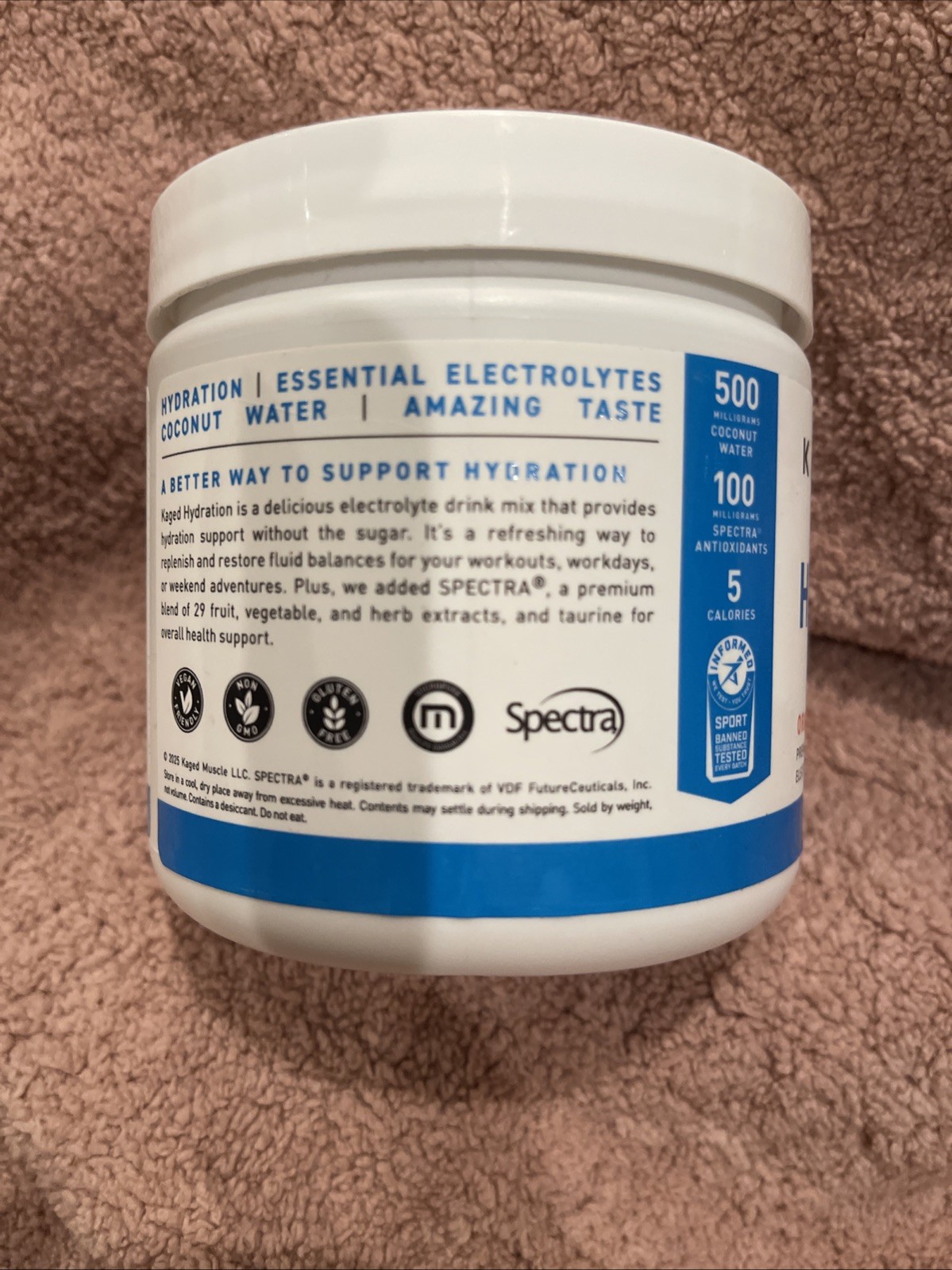 Kaged HydraCharge Electrolyte Hydration Powder ORANGE MANGO 60 Servings 9/27