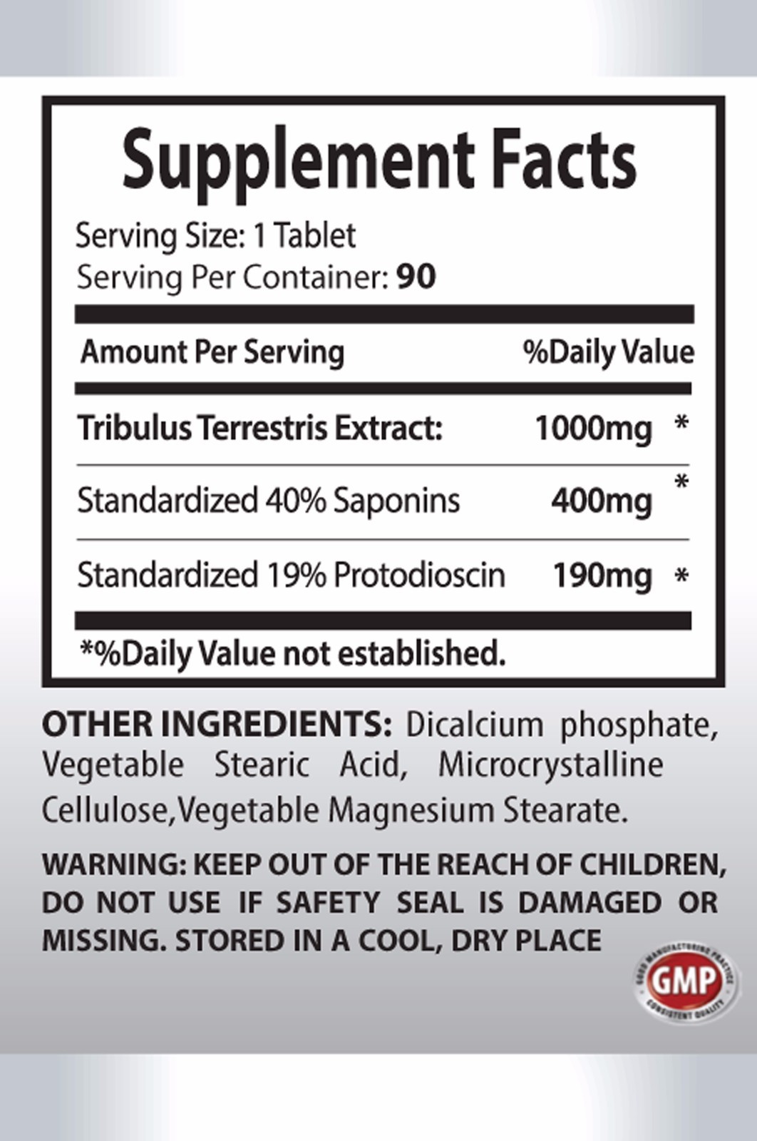 Testosterone steroid – TRIBULUS TERRESTRIS 1000mg – Bodybuilding supplement -180