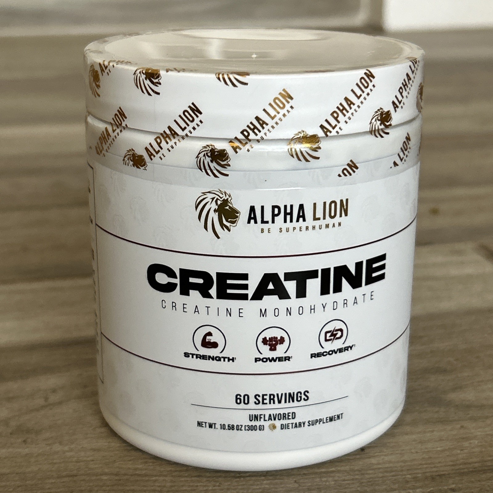 ALPHA LION Creatine Monohydrate Powder 5G Scoop 60 Servings Unflavored SEALED
