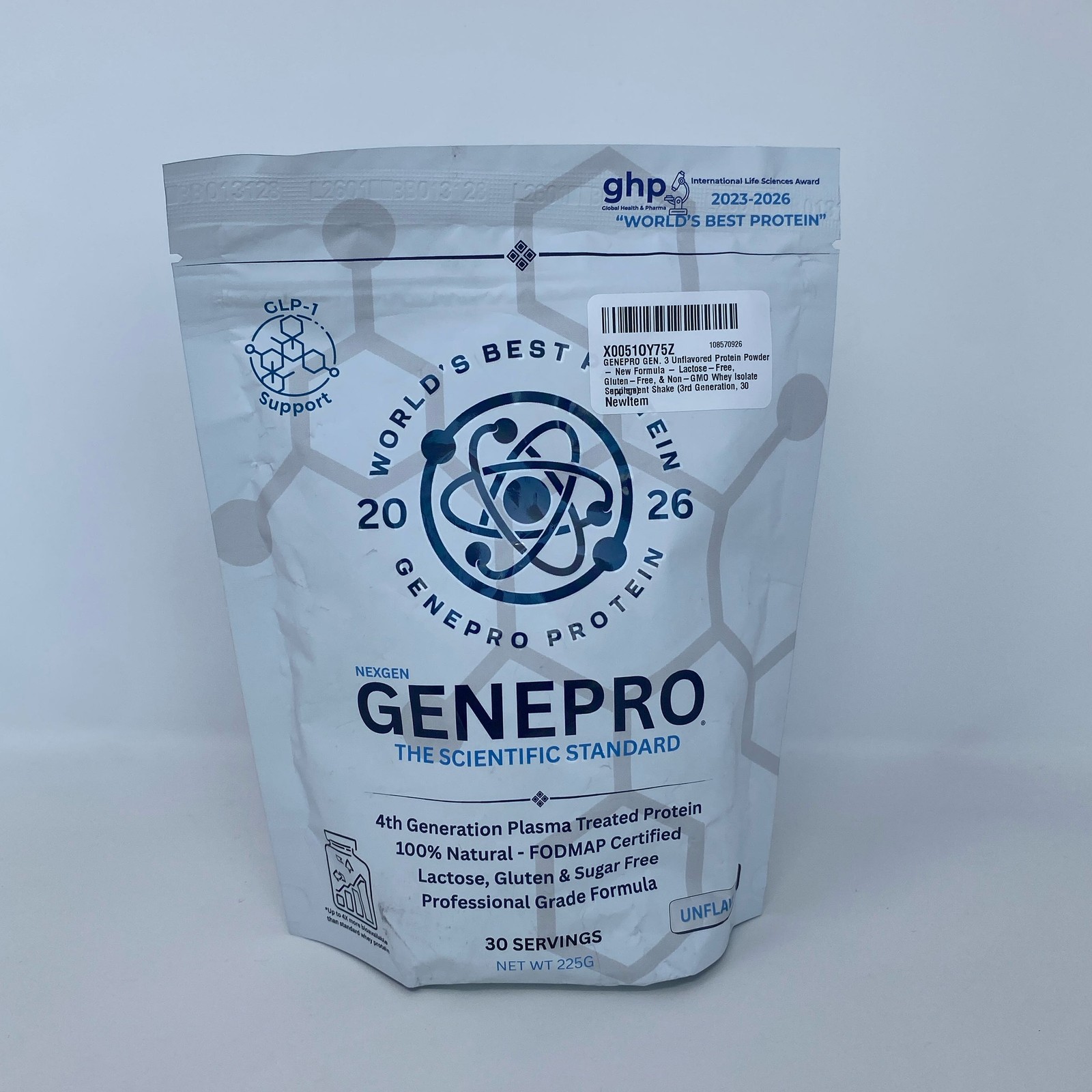 NexGen Genepro Unflavored Whey Protein Powder 225g (30 Servings)
